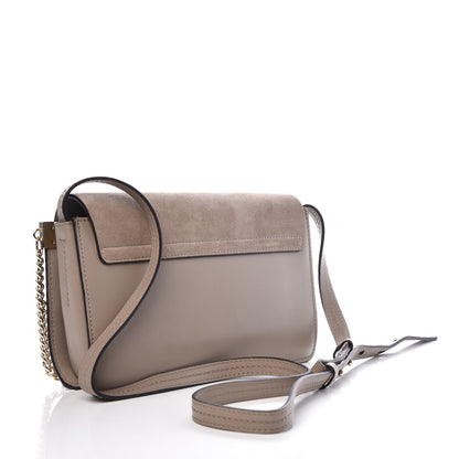 Chloe Suede Calfskin Small Faye Shoulder Bag Motty Grey 3 of 8