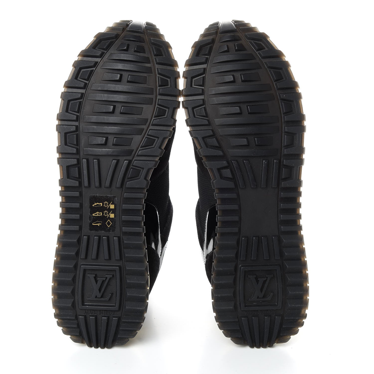 Louis Vuitton Suede Monogram Run Away Sneakers 37 Black 5 of 8