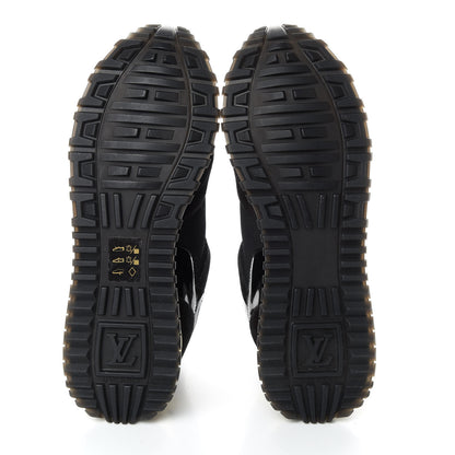 Louis Vuitton Suede Monogram Run Away Sneakers 37 Black 5 of 8