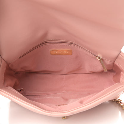 Chanel Goatskin Quilted Medium Chanel 19 Flap Light Pink 4 of 4