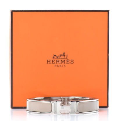 Hermes Enamel Narrow Clic Clac H Bracelet GM Marron Glace 5 of 5