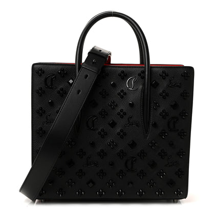 Christian Louboutin Calfskin Spikes Loubinthesky Medium Paloma Black 1 of 10