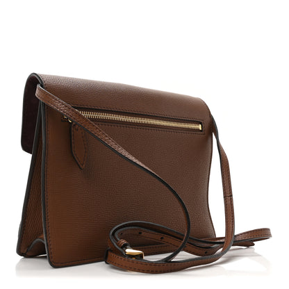 Burberry Derby Calfskin House Check Small Macken Crossbody Bag Tan 3 of 10