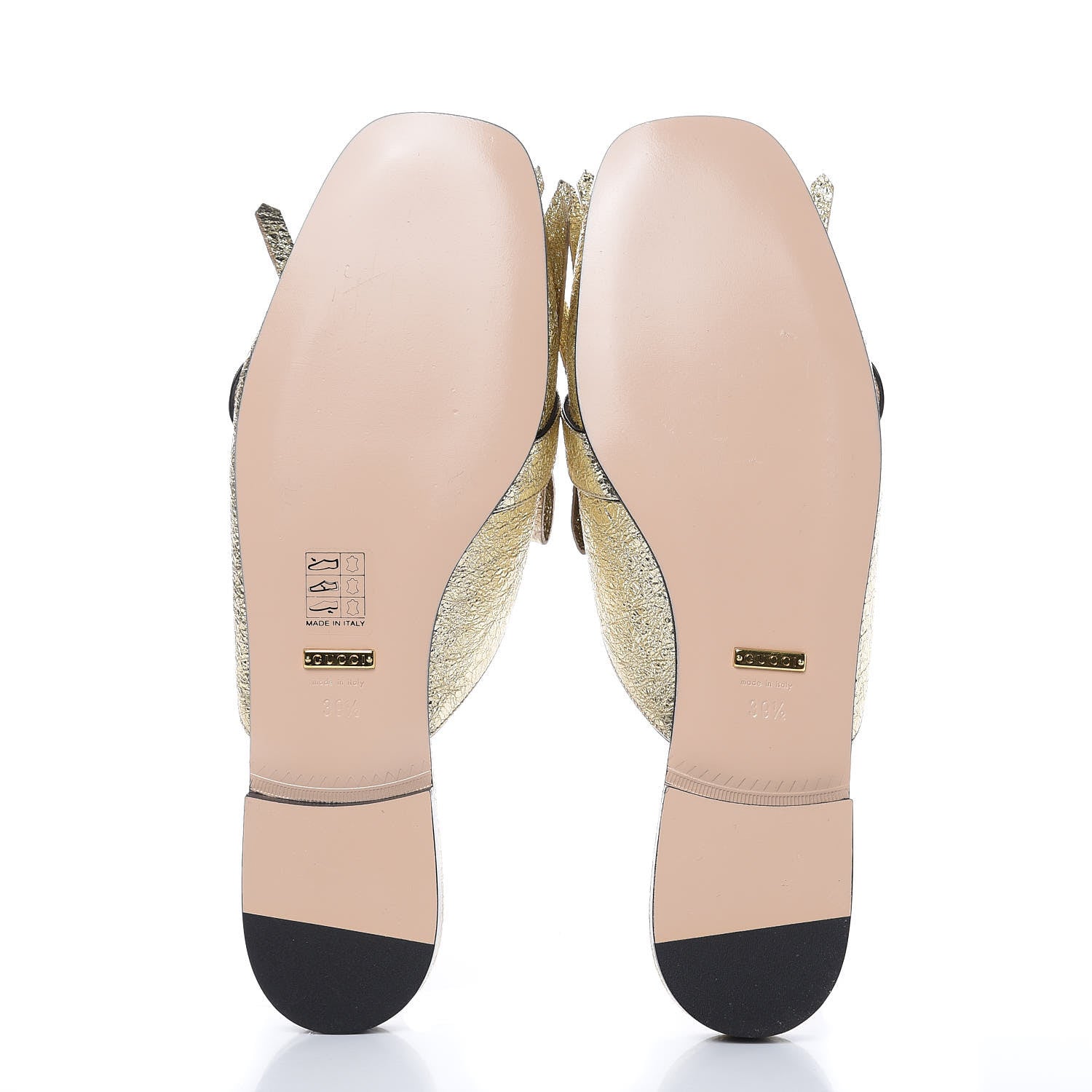 Gucci Galassia Womens GG Marmont Fringe Slippers 39.5 Platino 5 of 8