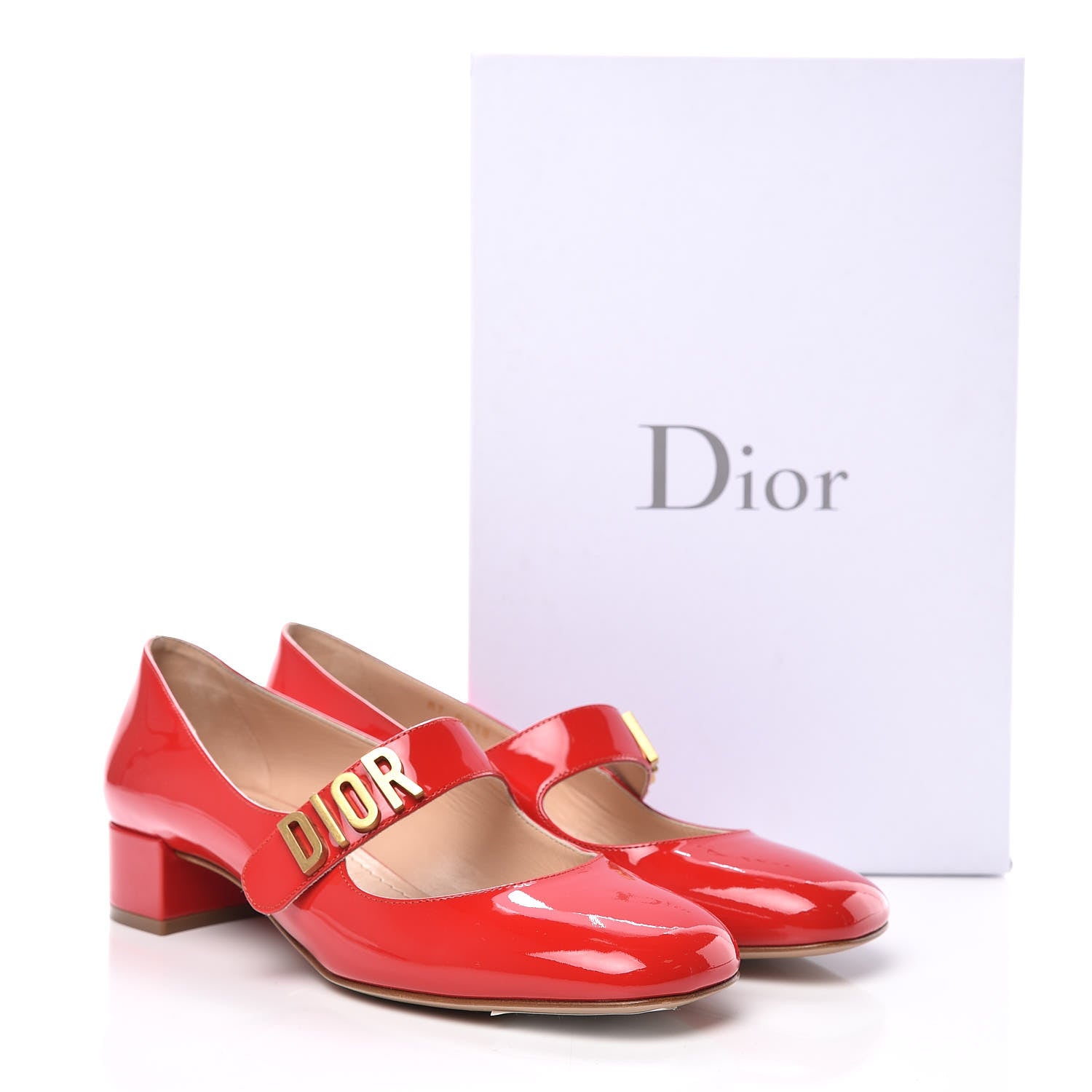Christian Dior Patent Baby-D Ballet Pumps 38.5 Deep Red 8 of 8