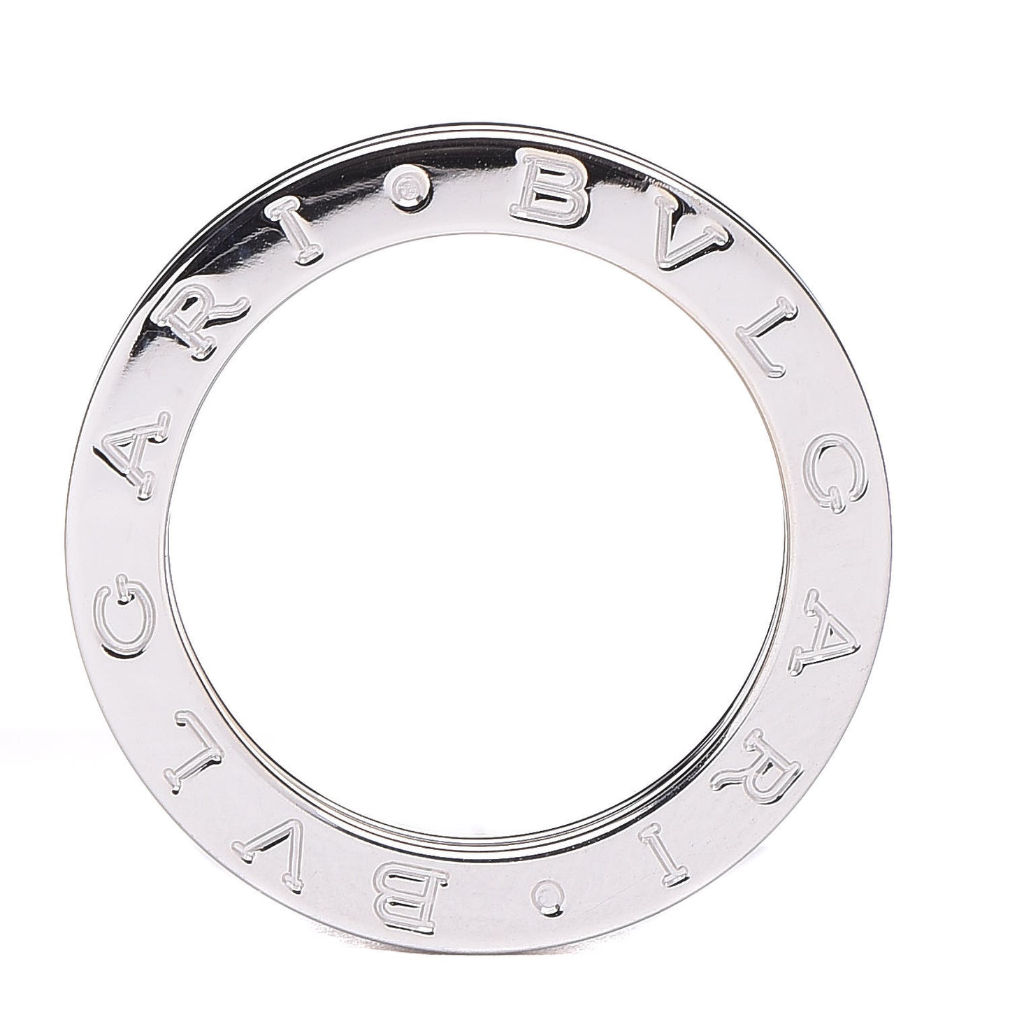 BULGARI 18K White Gold B.Zero1 One-Band Ring 52 6