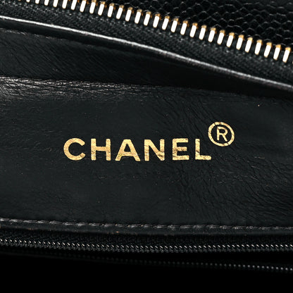 Chanel Caviar Quilted Sun Medallion Shoulder Bag Black 5 of 16