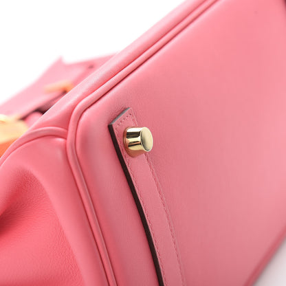 Hermes Swift Birkin 25 Rose Azalee 7 of 46