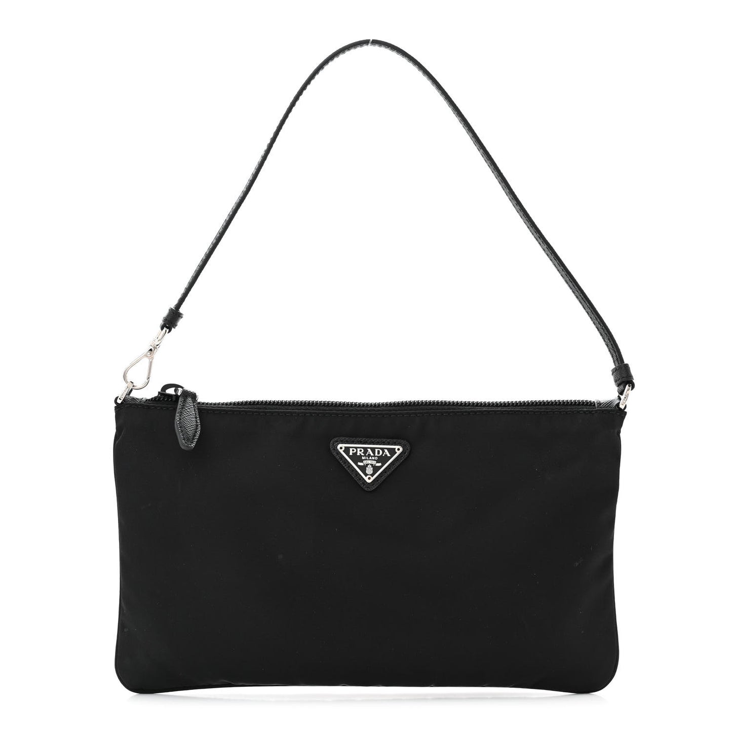 Tessuto Nylon Saffiano Pochette Black