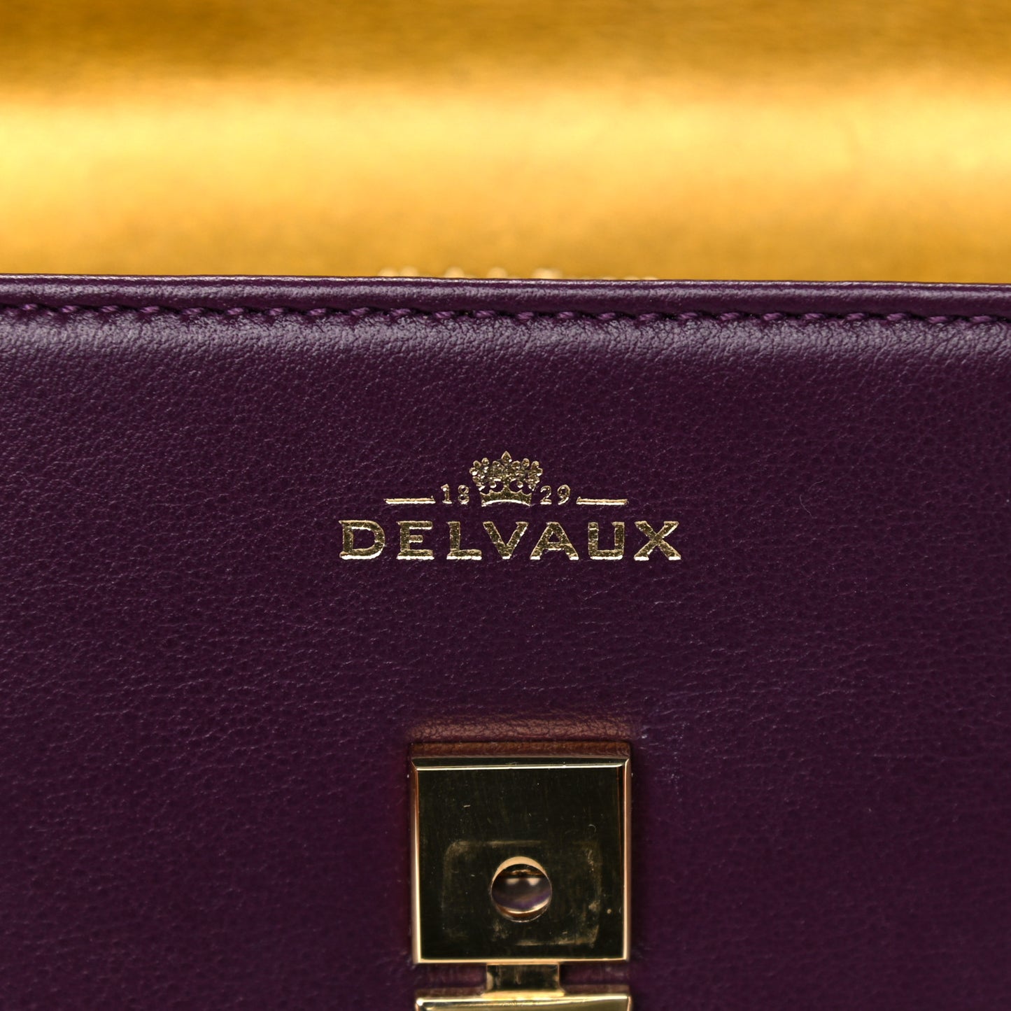 Smooth Calfskin Mini Tempete Satchel Prune