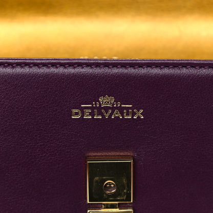 Delvaux Smooth Calfskin Mini Tempete Satchel Prune 7 of 11