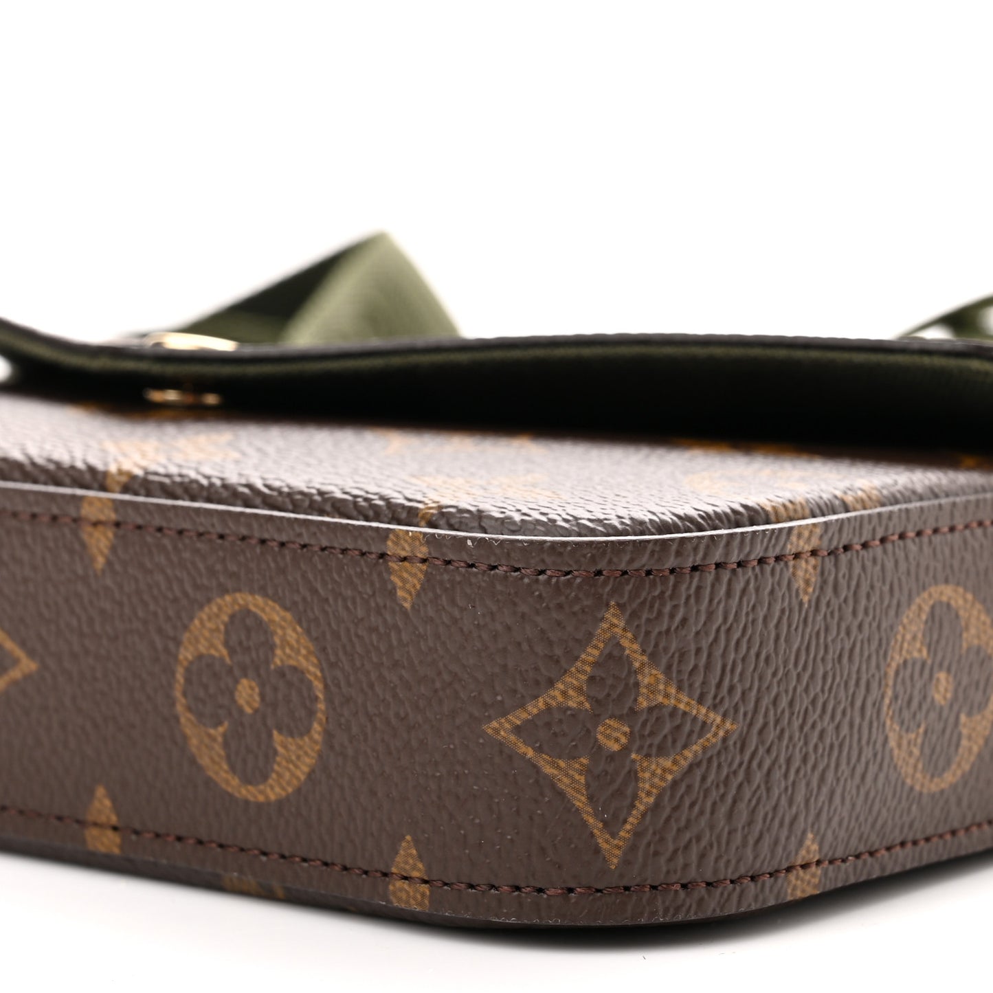 Monogram Felicie Strap & Go Kaki