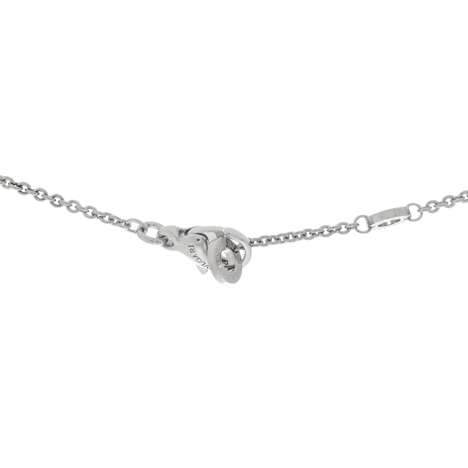 Bulgari 18K White Gold Parentesi Pendant Necklace 3 of 3