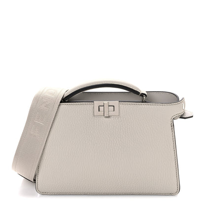 Fendi Cuoio Romano Vitello Cover Bi-Color Peekaboo I See U X Cross Satchel Ghiaia Oliva 1 of 11