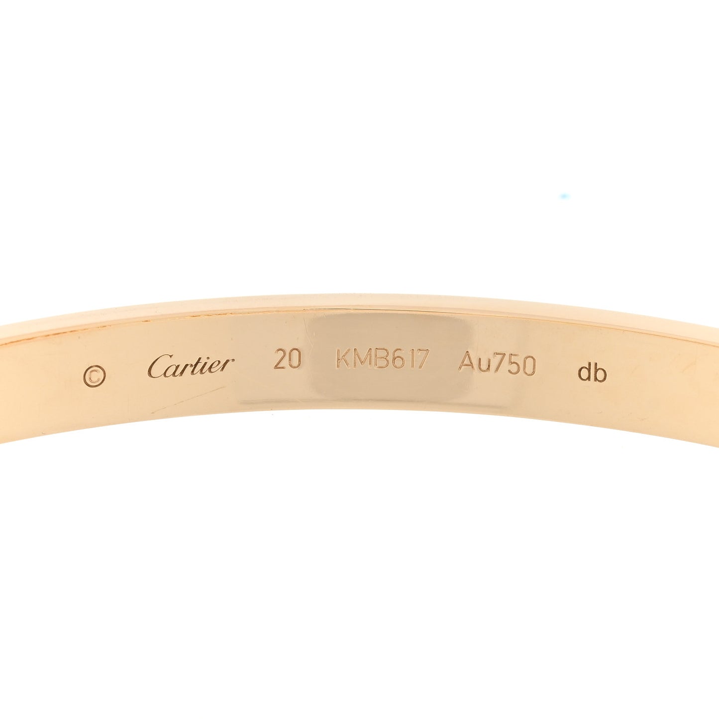 18K Yellow Gold LOVE Bracelet 20