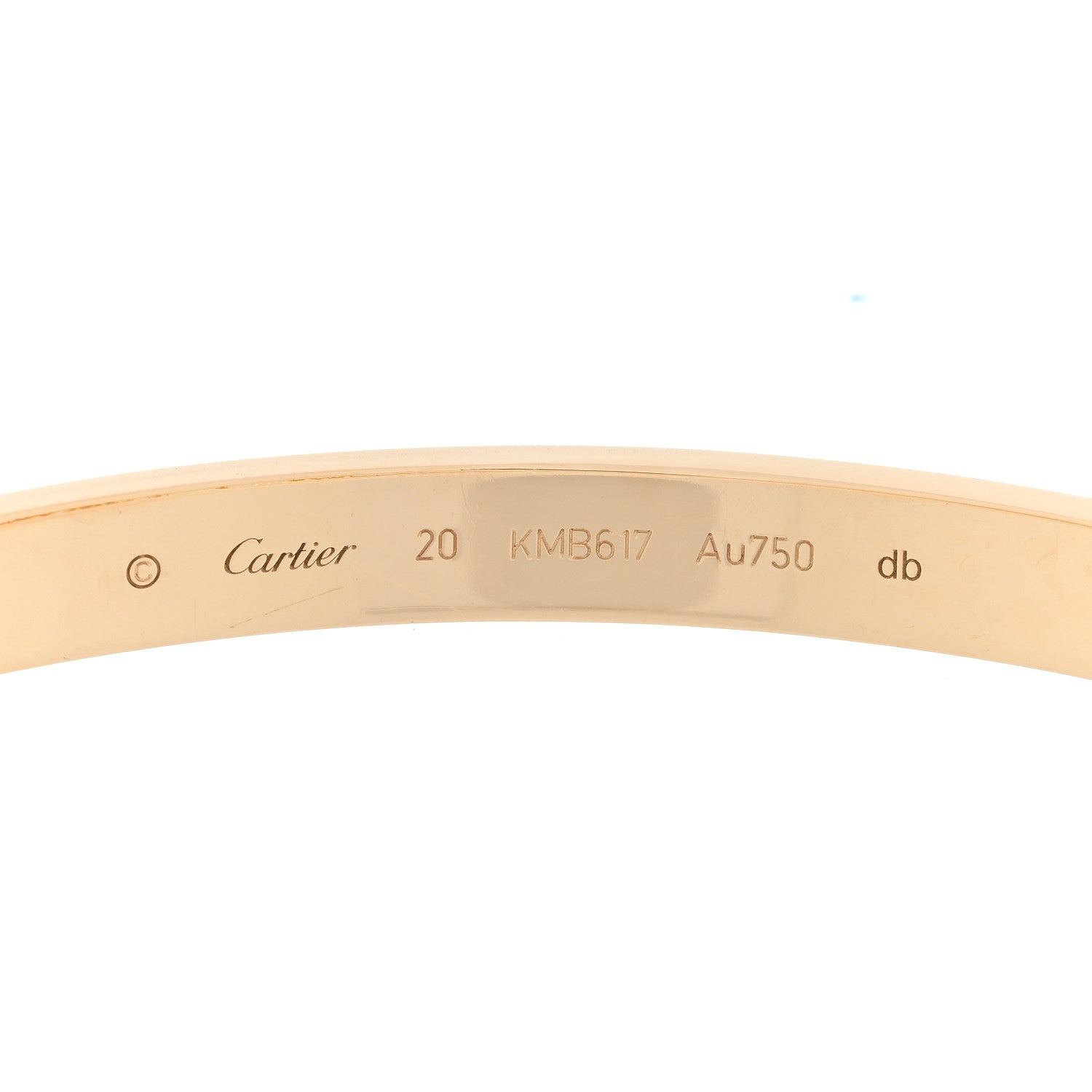Cartier 18K Yellow Gold LOVE Bracelet 20 3 of 5