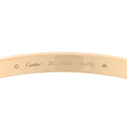 Cartier 18K Yellow Gold LOVE Bracelet 20 3 of 5