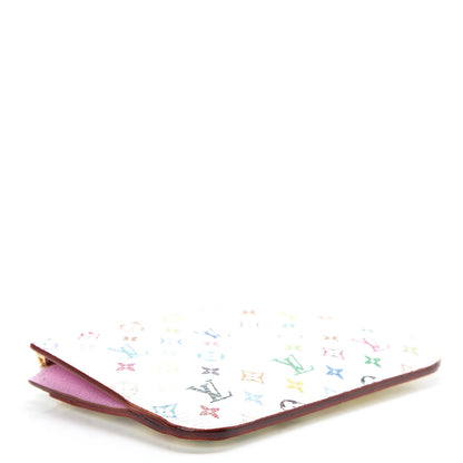 Louis Vuitton Monogram Multicolor Key Pouch White Litchi 4 of 8