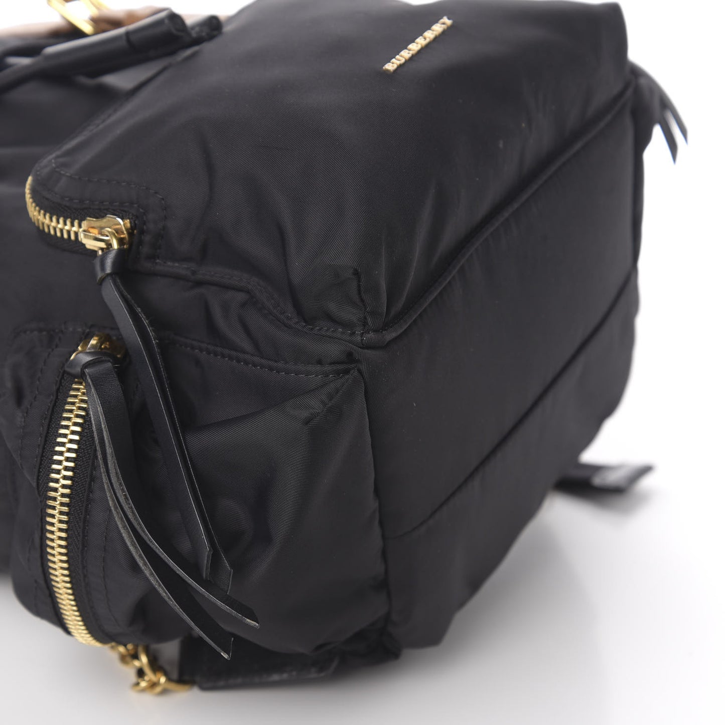 Nylon Medium Rucksack Backpack Black