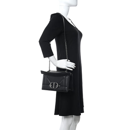 Christian Dior Lambskin Maxi Cannage 30 Montaigne Chain Top Handle Bag Black 2 of 7
