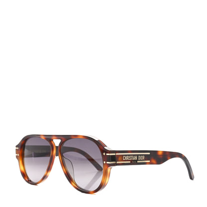 Christian Dior Acetate Diorsignature A1U Pilot Sunglasses Havana 1 of 7