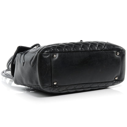 Chanel Calfskin Quilted Large Cambon Flap Black 4 of 9