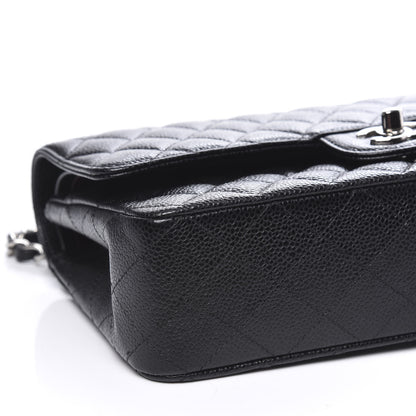 Chanel Caviar Quilted Medium Double Flap Black 7 of 10