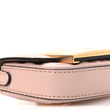 Fendi Nappa Matisse FF Embossed Nano Baguette Charm Rosa Quarzo 9 of 13