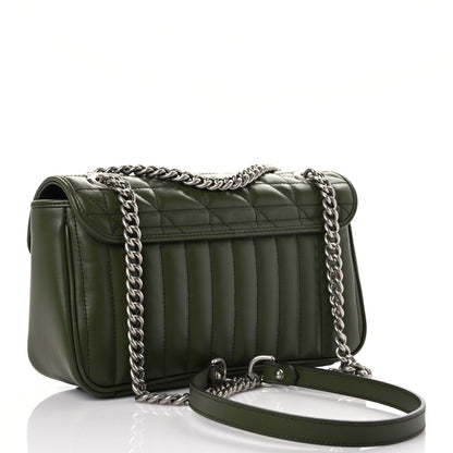 Gucci Calfskin Matelasse Aria Small GG Marmont Shoulder Bag Military Wood 3 of 11