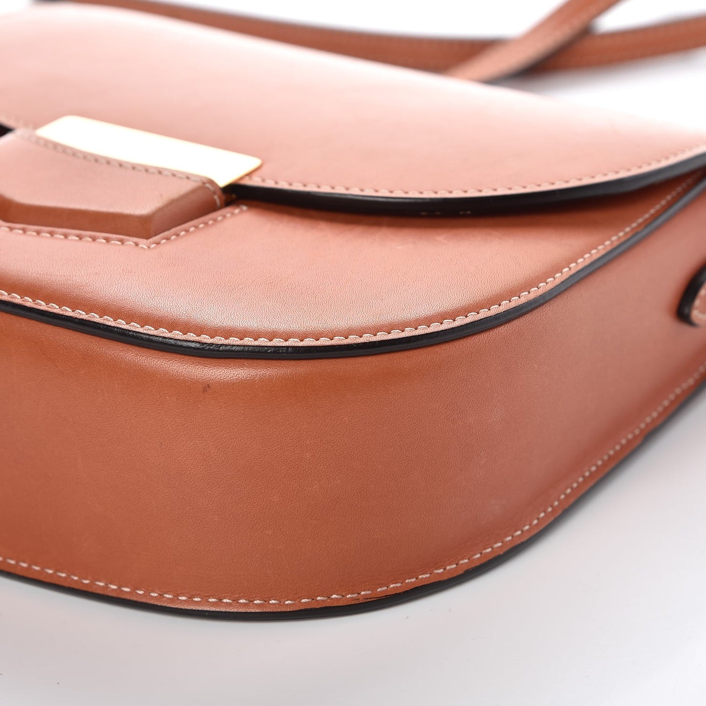 Supersoft Calfskin Small Trotteur Terracotta