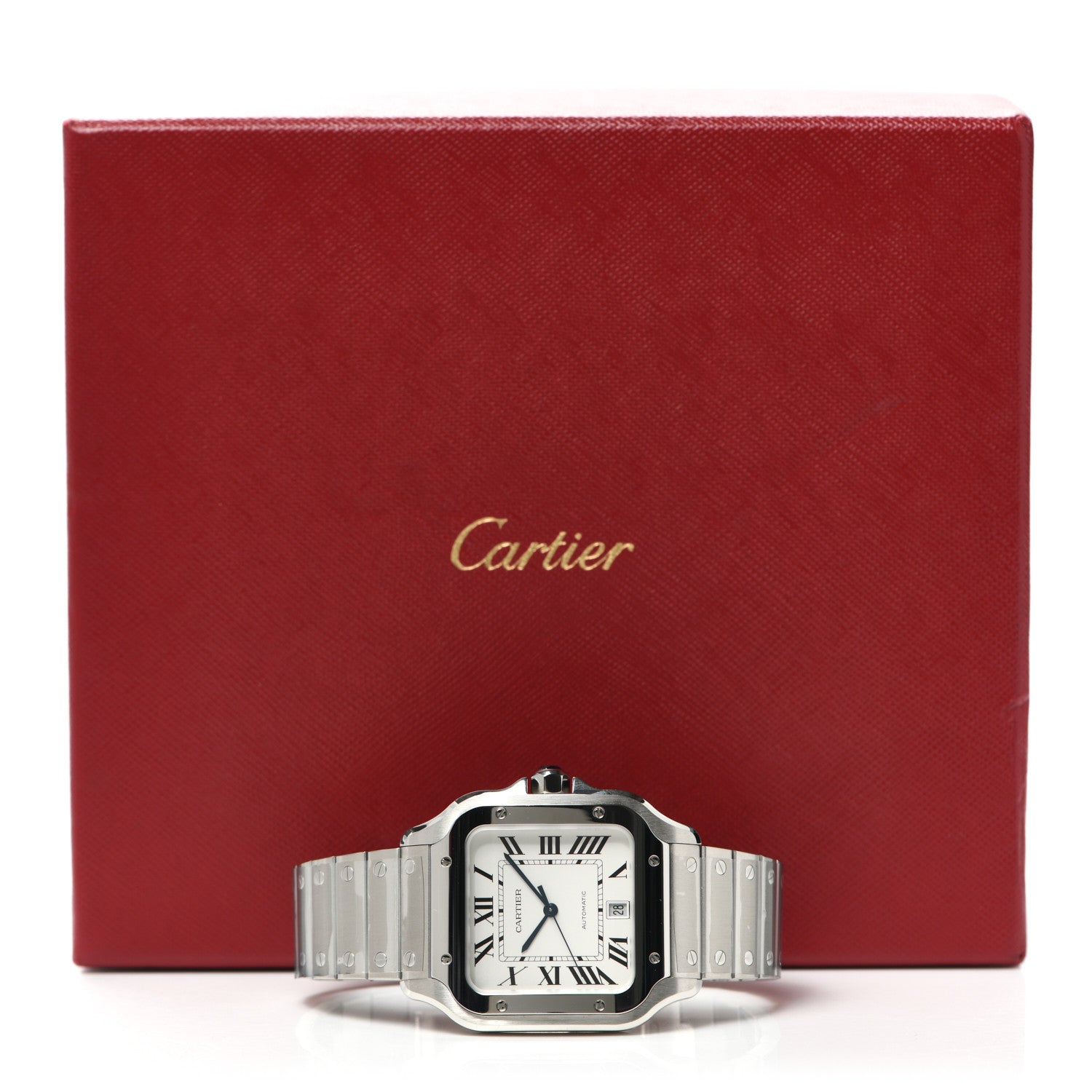Cartier Stainless Steel 39.8mm Santos De Cartier Automatic Watch 6 of 6