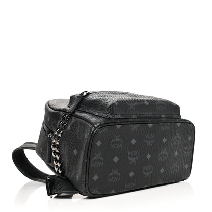 MCM Visetos Small Side Stud Stark Backpack Black 4 of 9