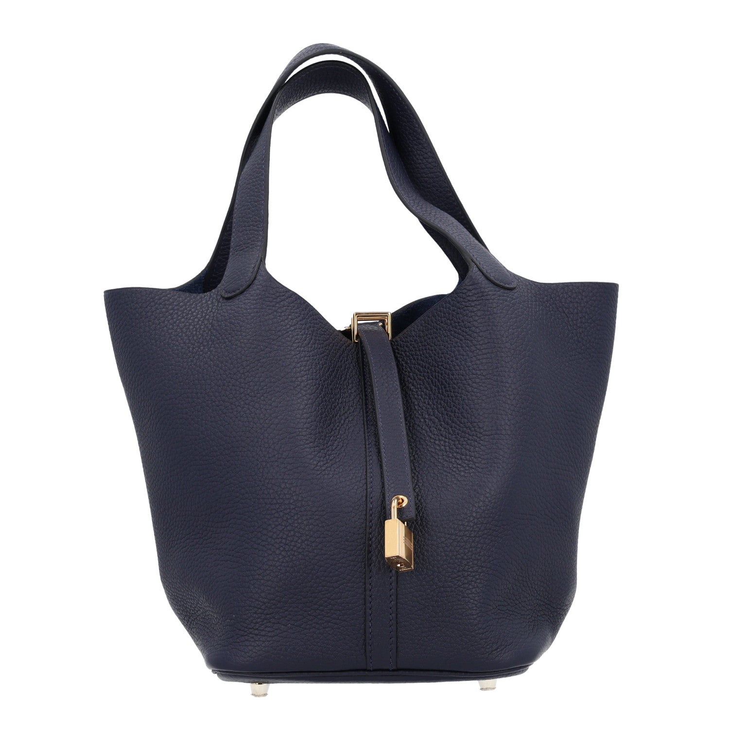 Hermes Taurillon Clemence Picotin Lock 22 MM Bleu Nuit 1 of 10