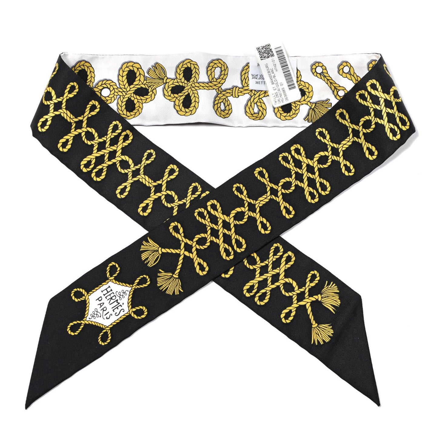 Silk Galons Et Brandebourg Twilly Black Gold White