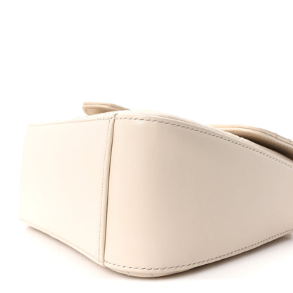 Gucci Calfskin Matelasse Mini GG Marmont Top Handle Shoulder Bag White 8 of 9