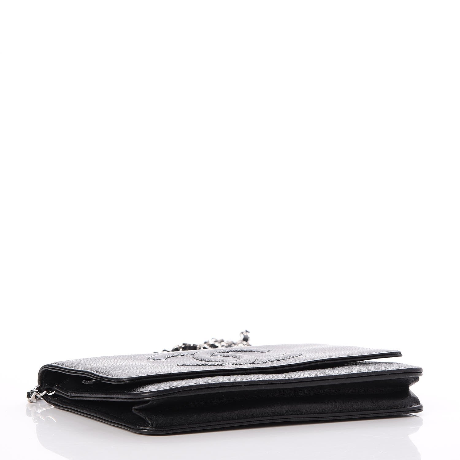 Chanel Caviar Timeless CC Wallet On Chain WOC Black 4 of 8