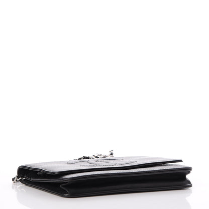Chanel Caviar Timeless CC Wallet On Chain WOC Black 4 of 8