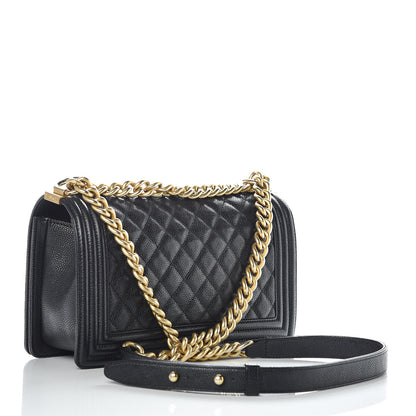 Chanel Caviar Quilted Medium Boy Flap Black 3 of 9