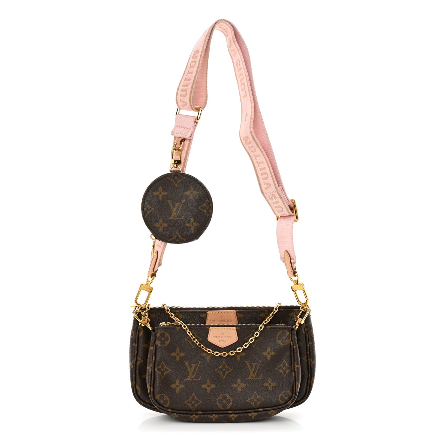Monogram Multi Pochette Accessories Rose Clair