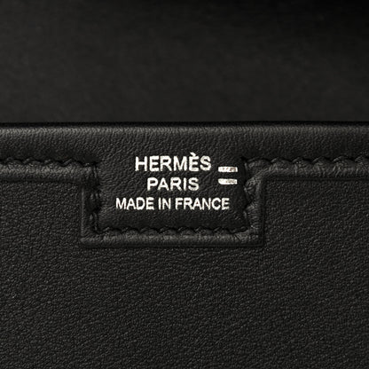 Hermes Swift Lizard Jige Elan Touch 29 Clutch Black Ombre 6 of 8