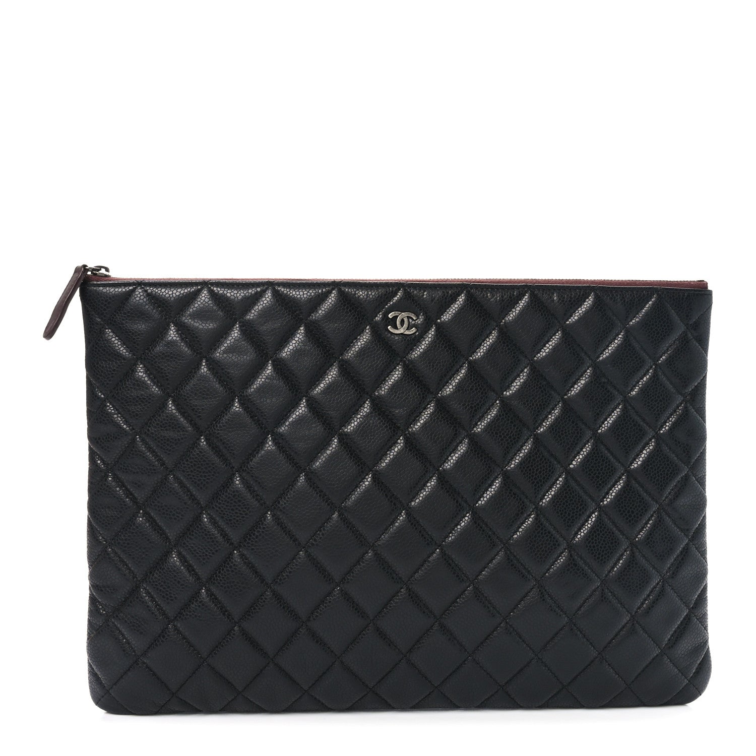 Chanel Caviar Quilted Large Cosmetic Case Black 1 of 7