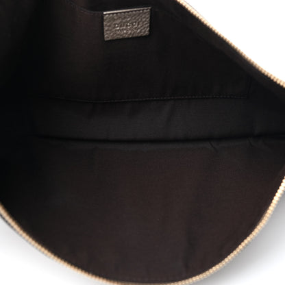 Gucci Metallic Pebbled Calfskin Large Bamboo Clutch Gold 7 of 13