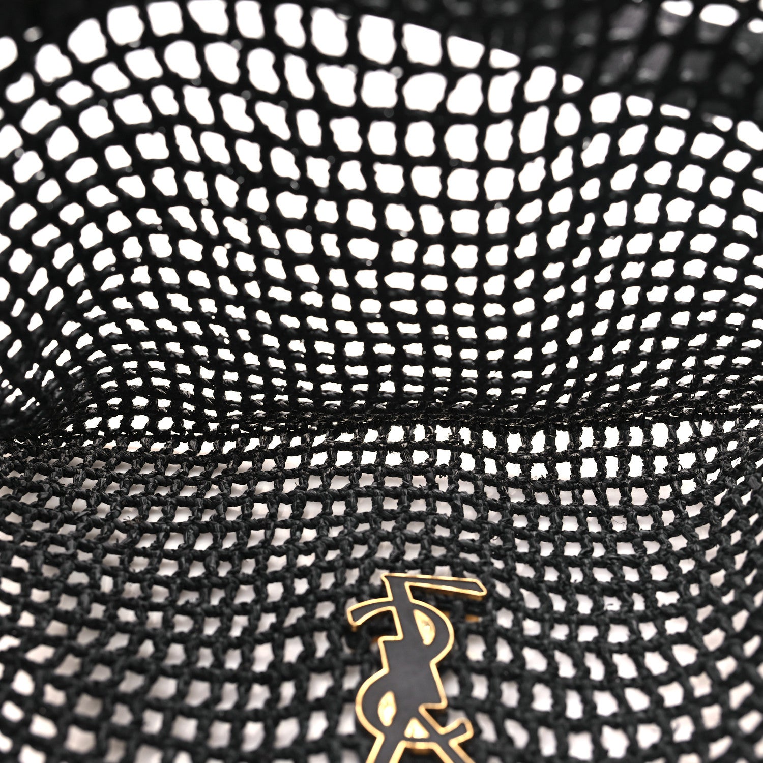 Saint Laurent Raffia Calfskin Oxalis Shoulder Bag Black 5 of 10