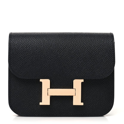 Hermes Epsom Constance Slim Wallet Black 3 of 11