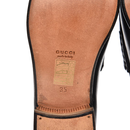 Gucci Calfskin Horsebit Loafers 35 Black 9 of 14