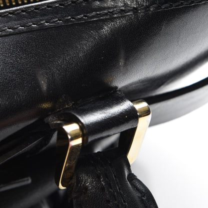 Burberry Lambskin Bridle Calfskin Medium Landscape Lynher Tote Black 9 of 10