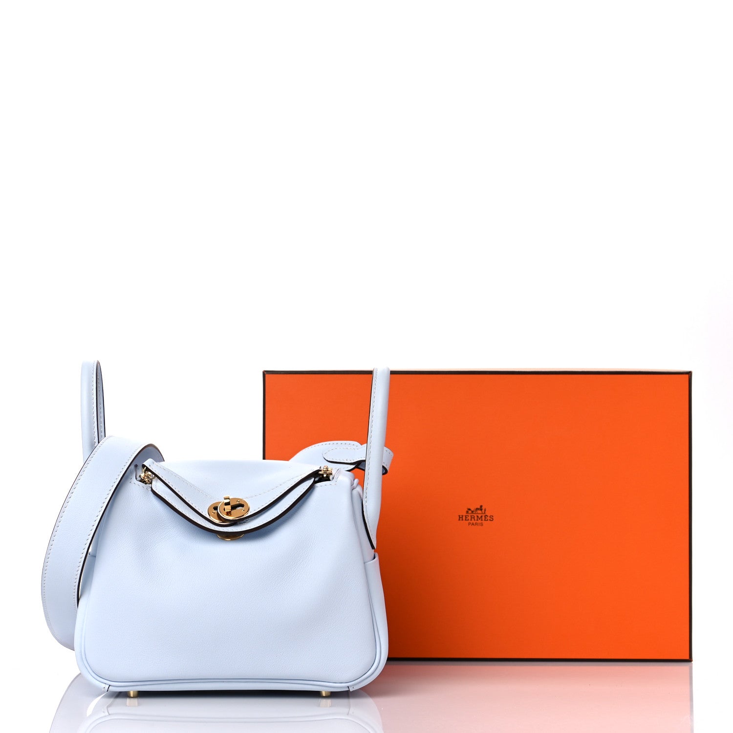 Hermes Swift Mini Lindy 20 Bleu Brume 11 of 11