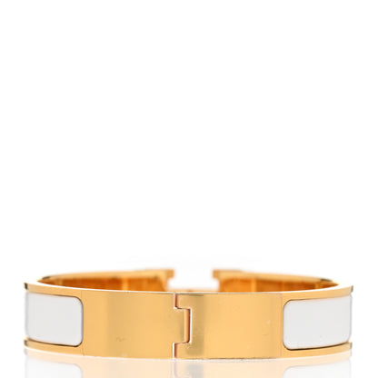 Hermes Enamel Narrow Clic Clac H Bracelet PM White 3 of 5