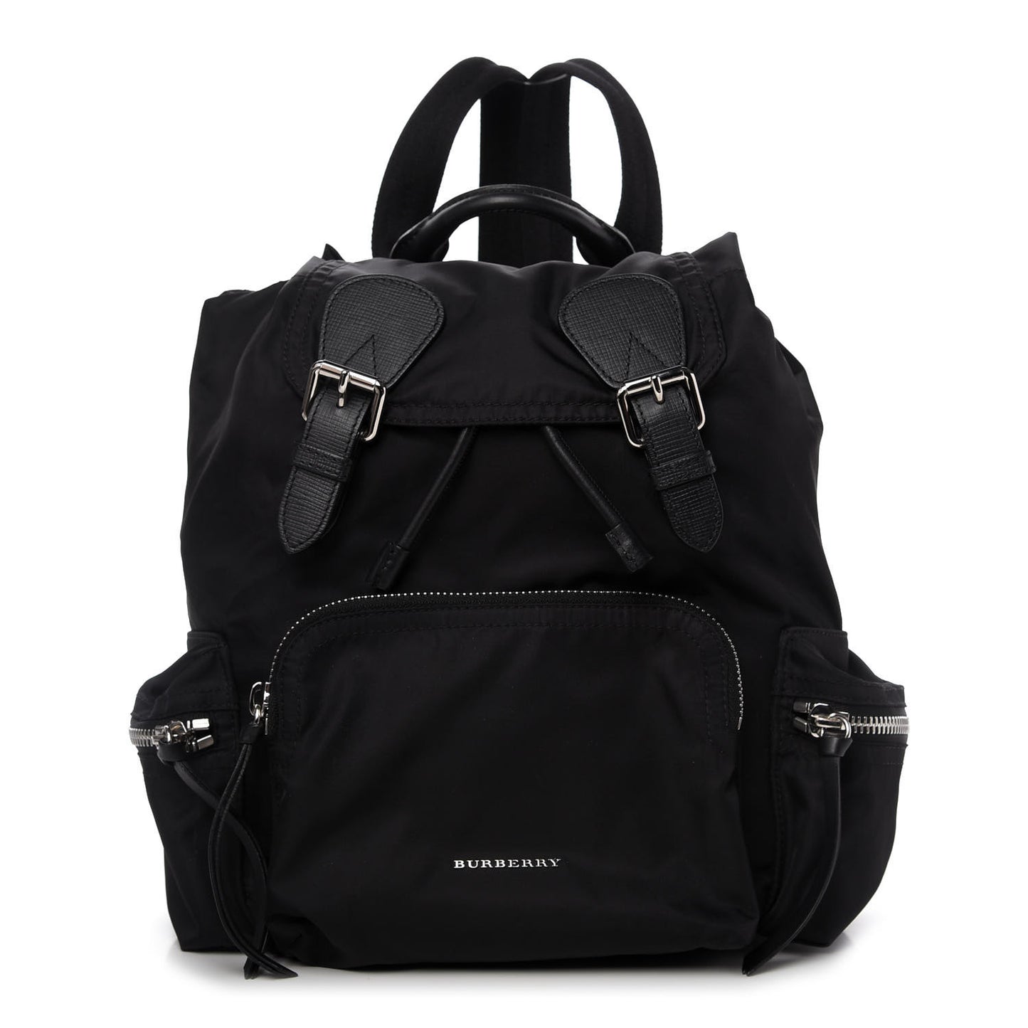 Nylon Medium Rucksack Backpack Black