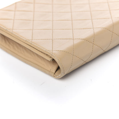 Chanel Lambskin Quilted Medium Single Flap Beige 10 of 15